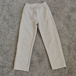 Beige Casual Sweatpants